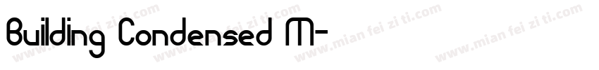 Building Condensed M字体转换